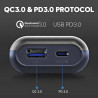 Powerbank ładowarka 2 x 18650/21700 QC 3.0 PD 3.0 18W