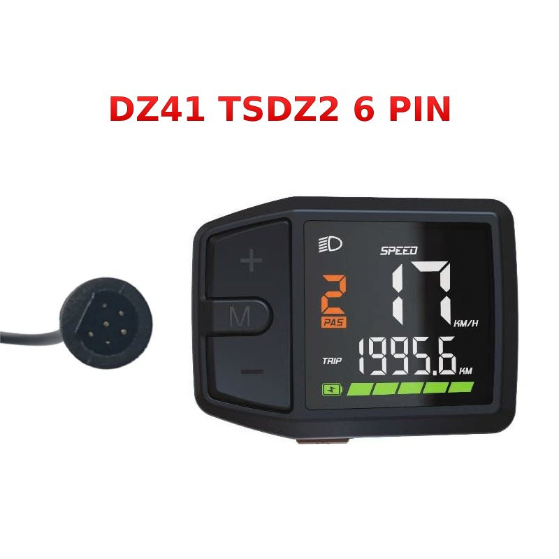 Wyświetlacz DZ41 kompatybilny z TSDZ2 6 PIN Tongsheng