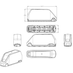 Akumulator, bateria bidon do roweru elektrycznego 48V 24Ah 13S5P 1130Wh