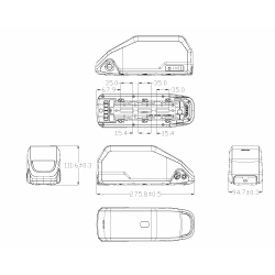 Obudowa bidonowa baterii na 30 ogniw 36V 21700 Polly DP-2170-3 DP-3 DP3