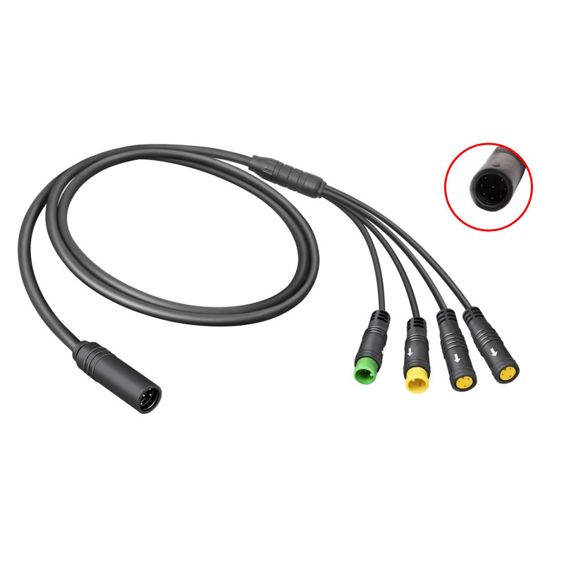 Conversion 1T4 Wire Harness Bus Cable for Bafang TSDZ8 TSDZ16 8 PIN male connector