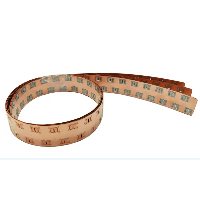 2P 200A copper busbar tape strip for 21700 cell holders