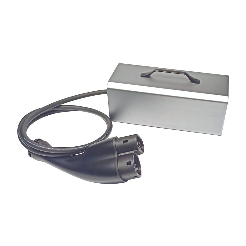 CCS2 Tesla V2L adapter inwerter przetwornica DC/AC discharger 5 kW rozładowywarka Vehicle To Load Model 3, S, X, Y