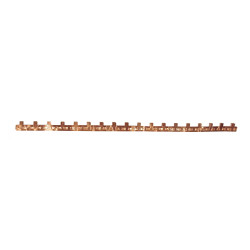 1P 100A copper busbar tape strip for 21700 cell holders with soldering wire leads