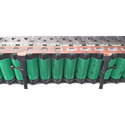 1P 100A copper busbar tape strip for 21700 cell holders with soldering wire leads