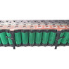1P 100A copper busbar tape strip for 21700 cell holders with soldering wire leads