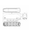 Downtube battery Case for 70 cells P 48V 13S 18650 Polly DP-6 DP6