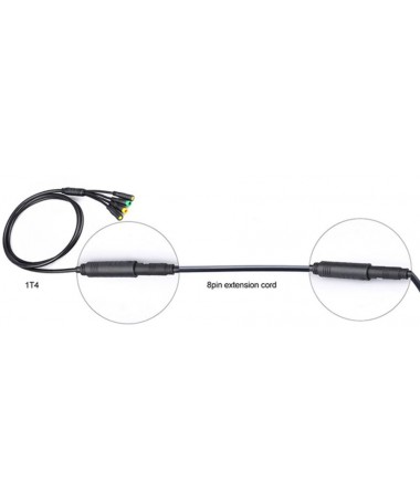 Extension cable 8 PIN HIGO (male/female) for TSDZ2 TSDZ8 TSDZ16