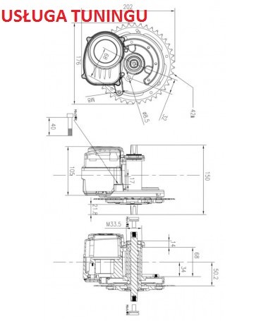 Usługa tuningu nowego silnika TSDZ2 lub TSDZ2B