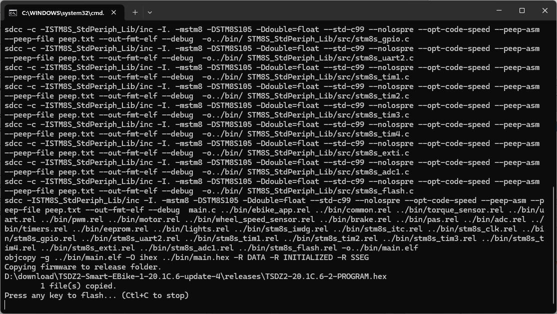 TSDZ OSF compilation update